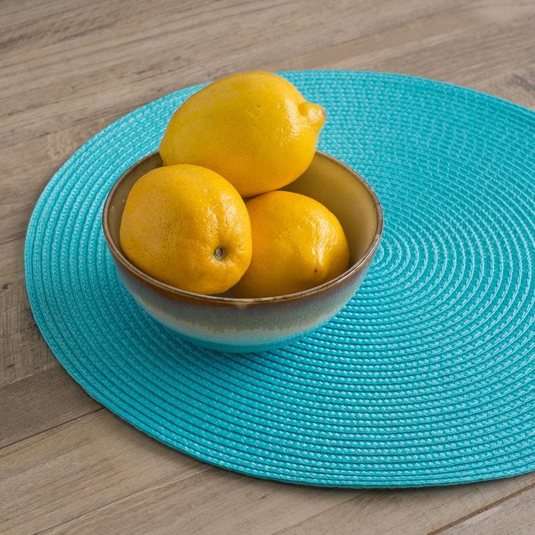 Disko Turquoise Round Placemat