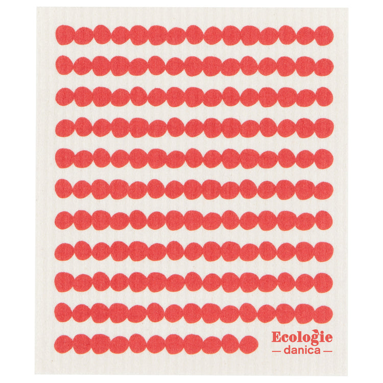 Red Swedish Sponge Cloth