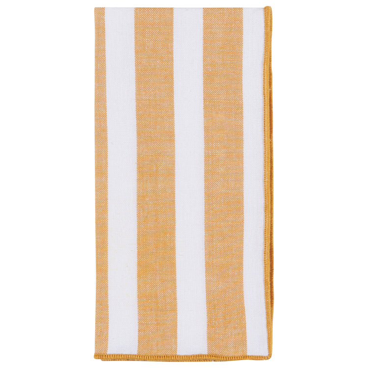 Ochre Caban Stripe Napkins Set of 4