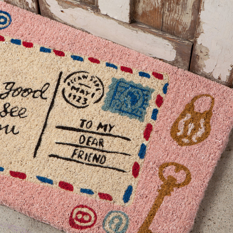 Finders Keepers Coir Printed Doormat