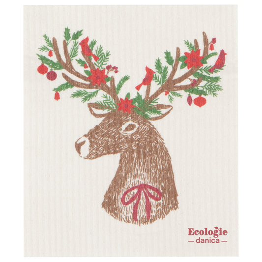 Dasher Deer Swedish Sponge Cloth