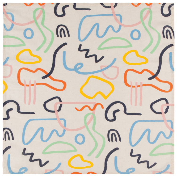 Doodle Floursack Dishtowel Set of 2