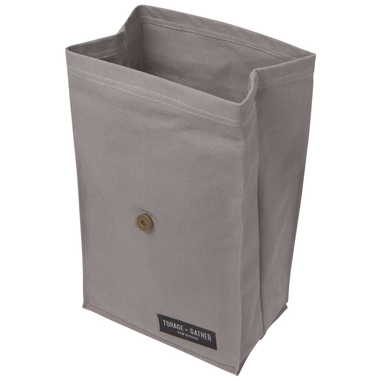 Forage And Gather Gray Lunch Bag