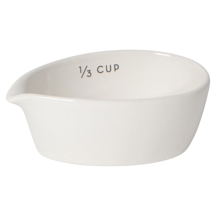 Ivory Stoneware Measuring Cups Set of 4