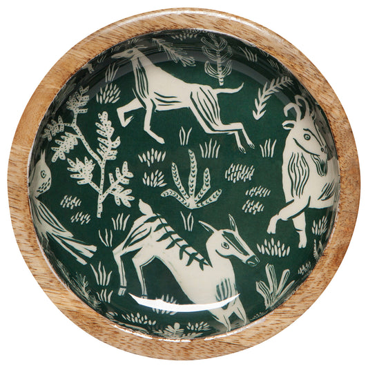 Boundless Mango Wood Shallow Bowl