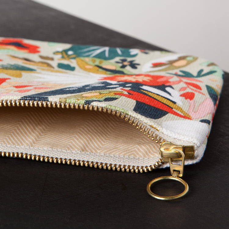 Superbloom Large Zipper Pouch