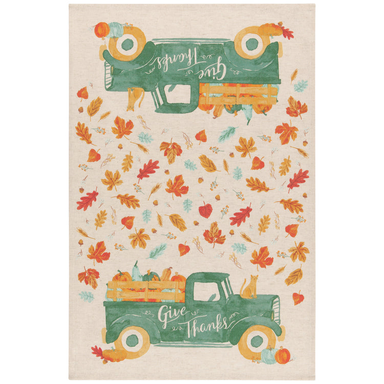 Autumn Harvest Coordinated Dishtowels Set of 2