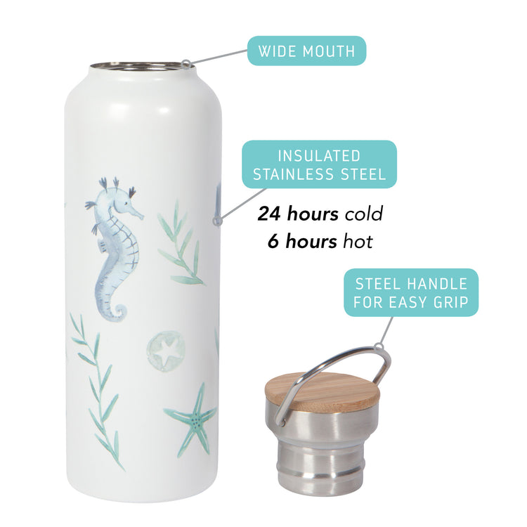 Coastal Treasures Stainless Steel Water Bottle