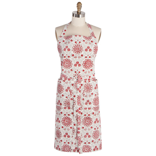 Passionflower Block Print Apron
