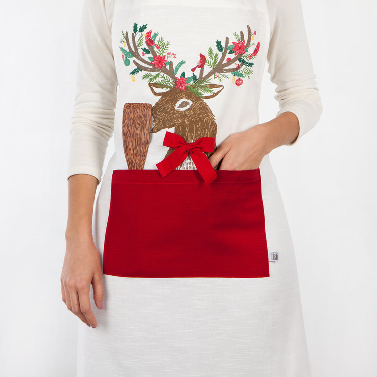 Dasher Deer Spruce Apron