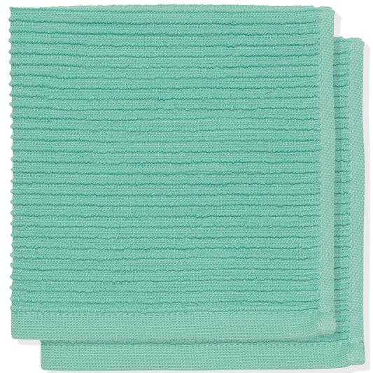 Ripple Lucite Green Dishcloth Set of 2