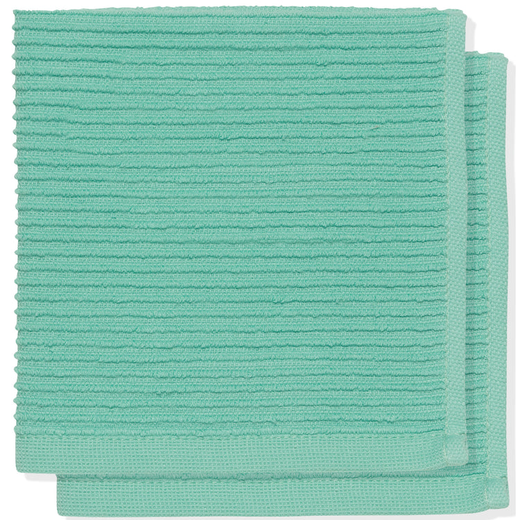 Ripple Lucite Green Dishcloth Set of 2