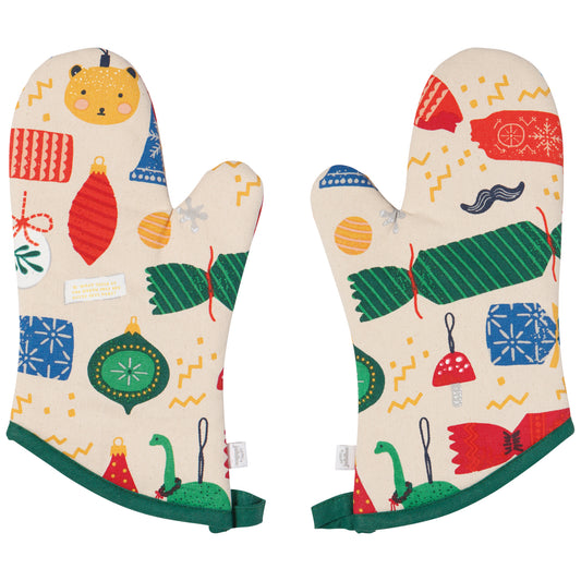 Christmas Charms Packaged Mitts Set of 2