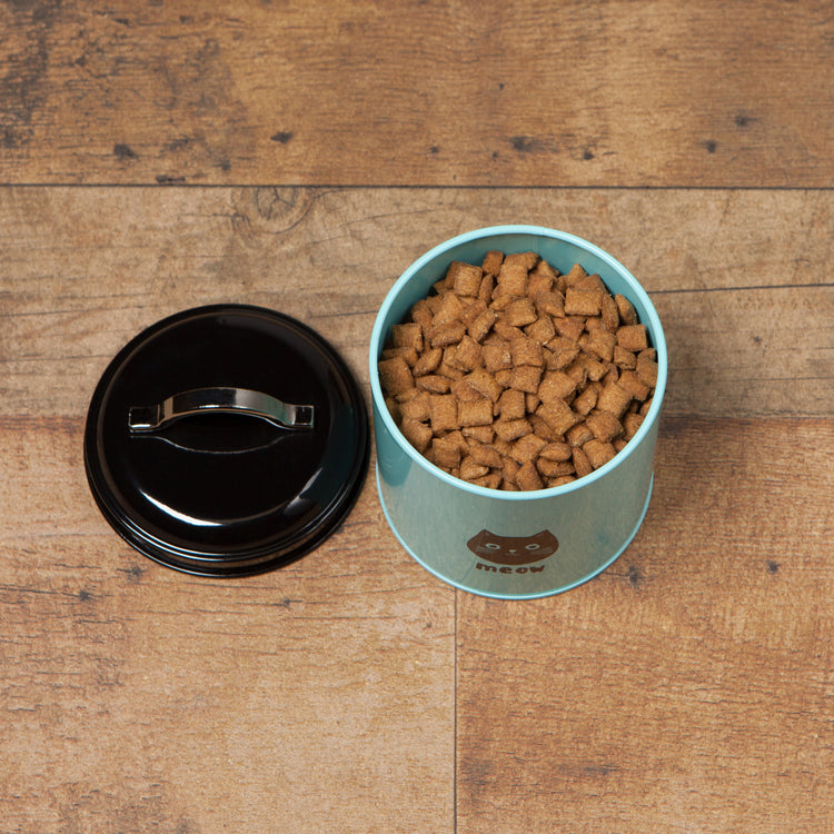 Cats Meow Cat Treat Tin With Lid