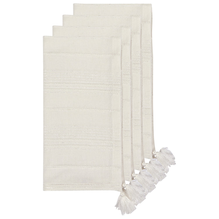 Blanca White Woven Napkins Set of 4