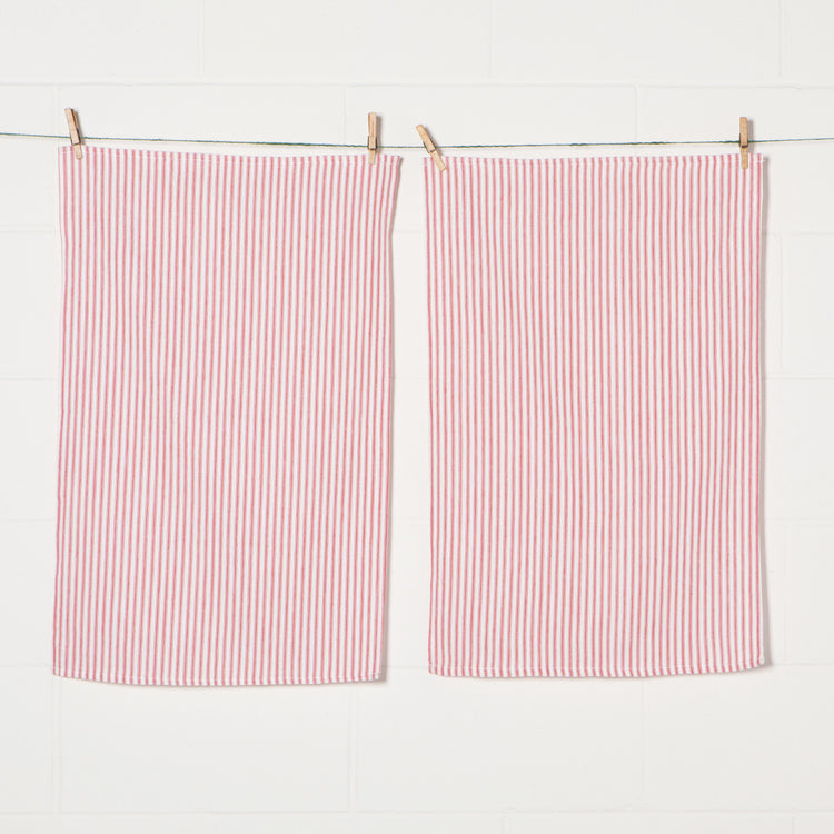Glass Red Dishtowels Set of 2