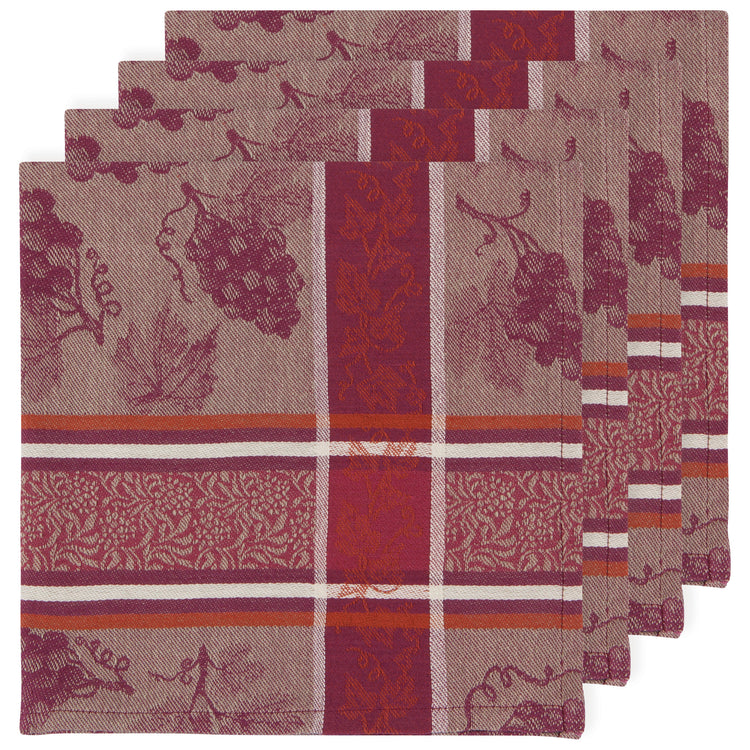 Grapes Jacquard Napkins Set of 4