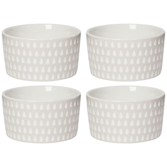 White Cloudburst Ramekins Set of 4