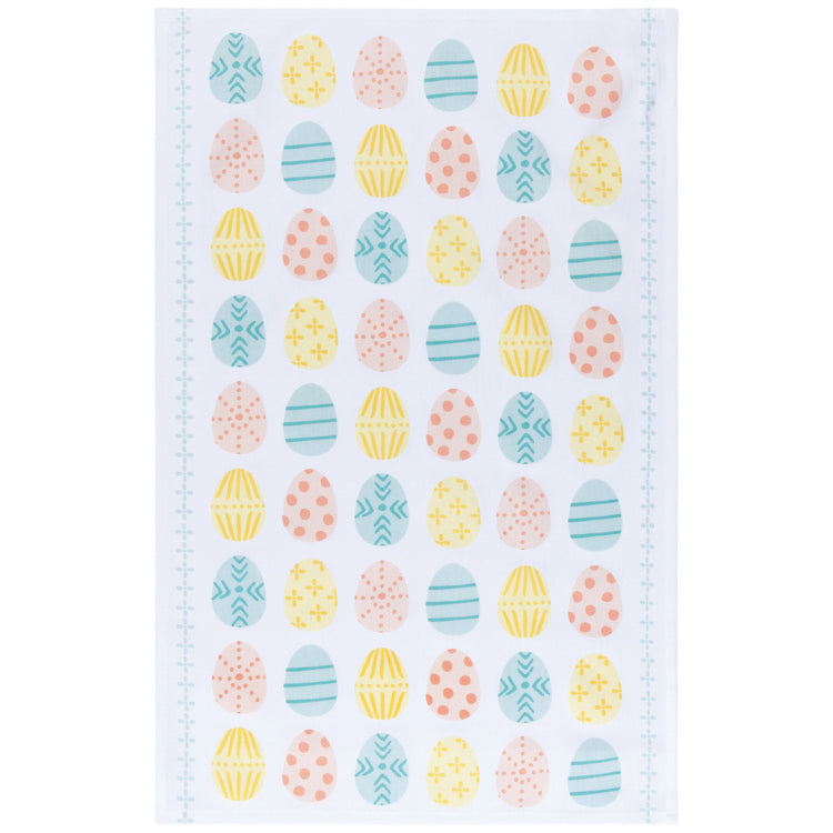 Easter Eggs Coordinated Dishtowels Set of 2