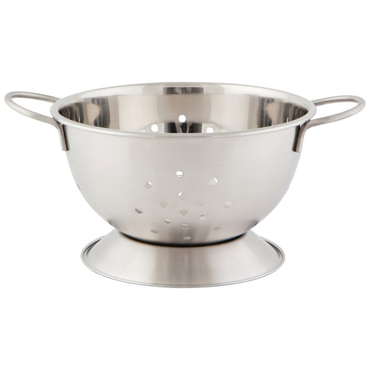 Matte Steel Matte Silver Colander Small