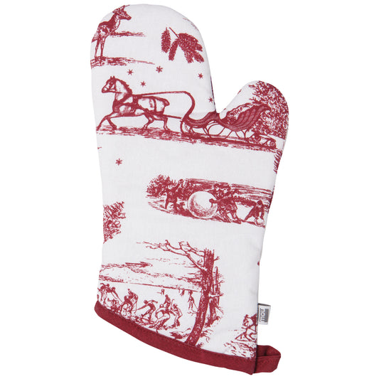 Winter Toile Classic Oven Mitt