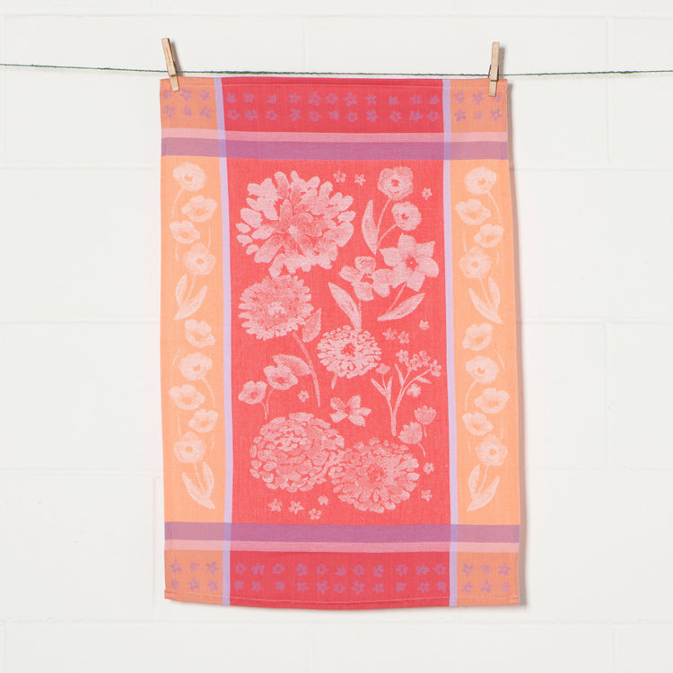 Cottage Floral Jacquard Dishtowel