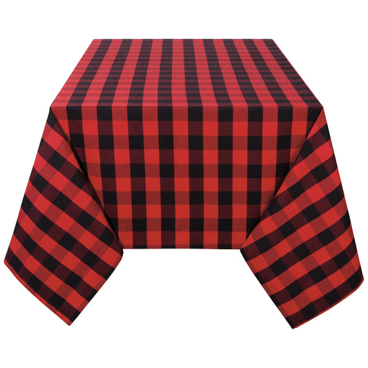 Red Buffalo Check Second Spin Tablecloth 60 X 120 Inches