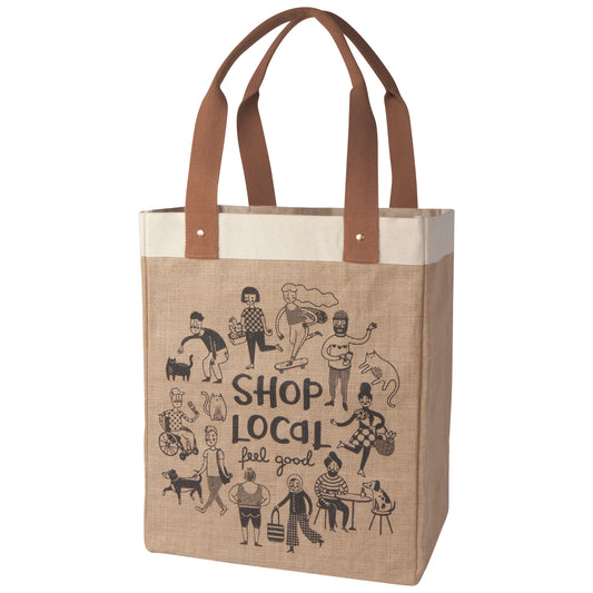 Shop Local Shopping Tote Laminated Lining