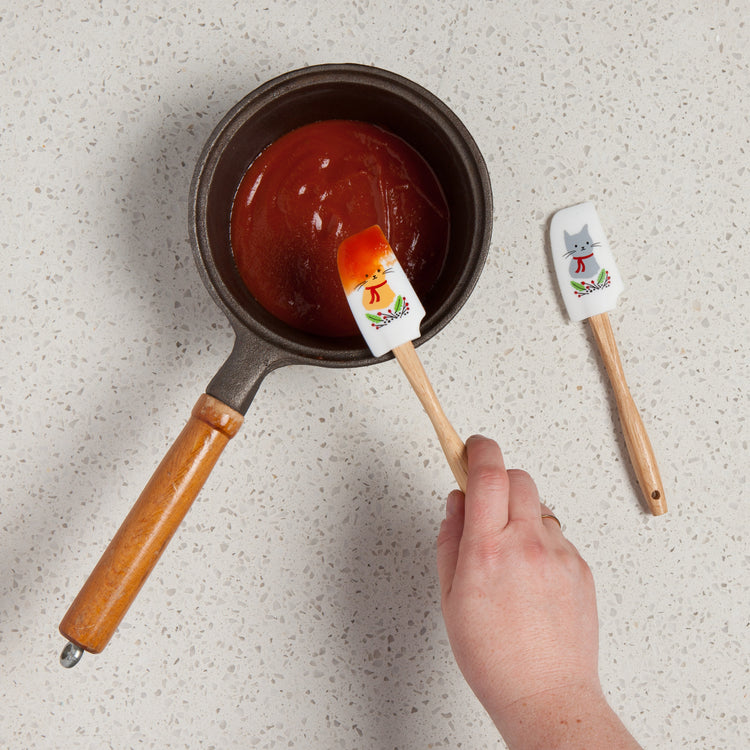 Jingle Cat Mini Silicone Spatulas Set of 2