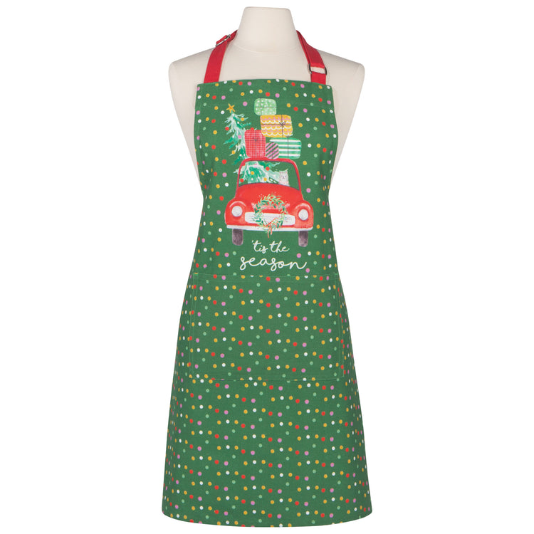 Winter Wheels Cotton Chef Apron