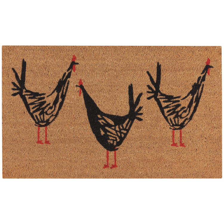 Chicken Scratch Coir Fibre Doormat