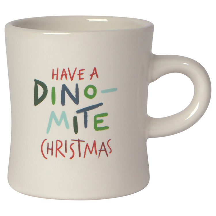 Dino-Mite Christmas Diner Mug 12 oz
