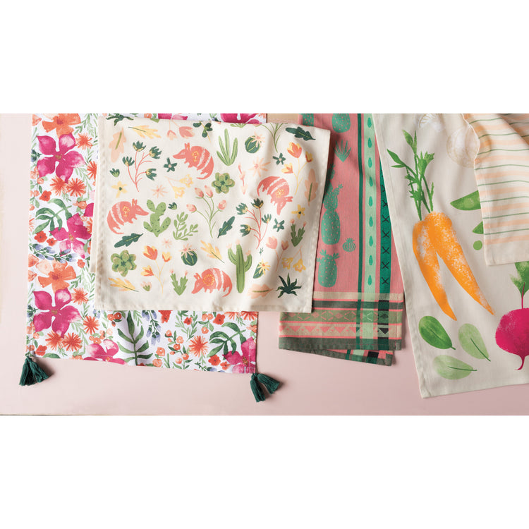 Botanica Printed Cotton Dishtowel