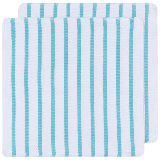 Basketweave Bali Blue Dishcloths Set of 2