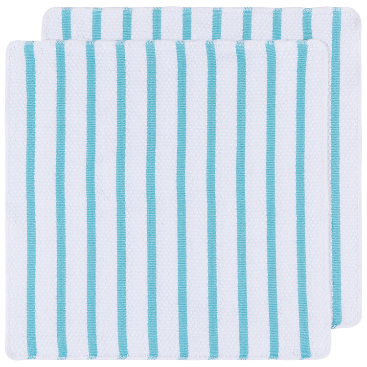 Basketweave Bali Blue Dishcloths Set of 2