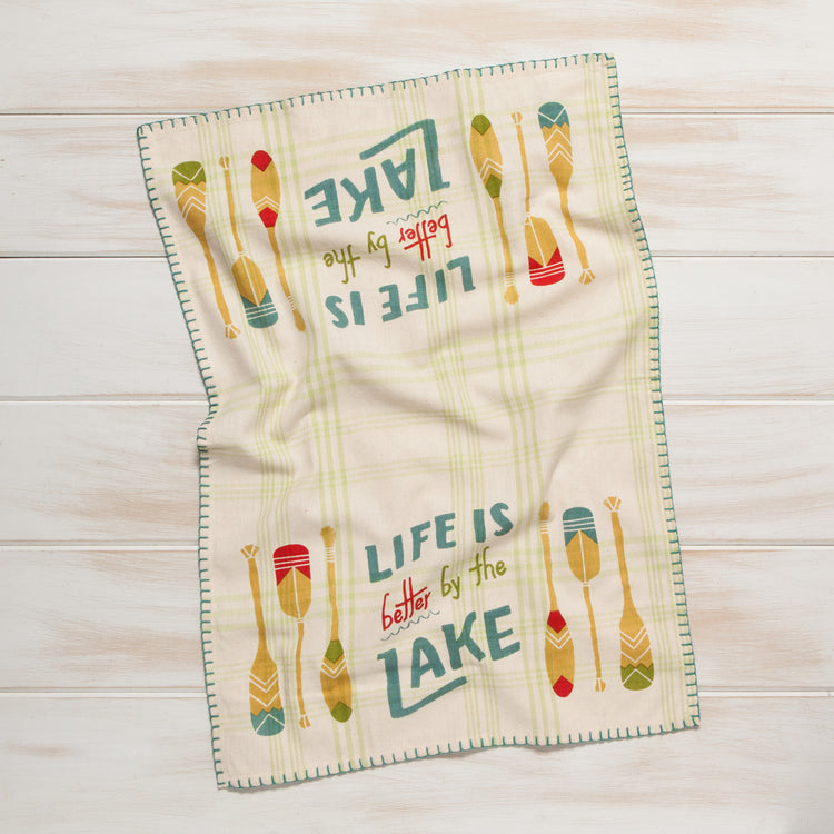Lake Life Cotton Dishtowel