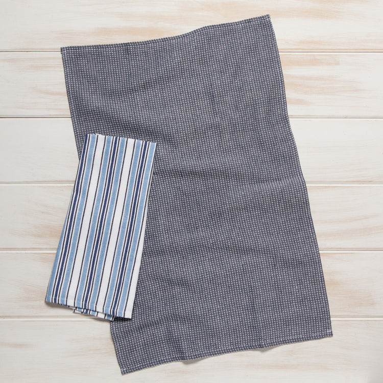 Second Spin Horizon Stripe Dishtowels Set of 2