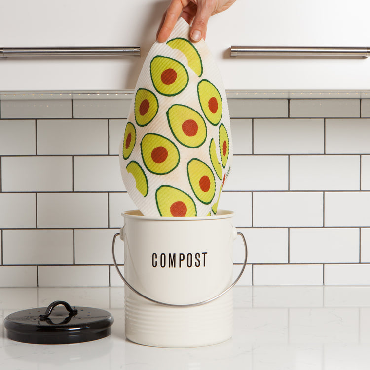Avocados Swedish Sponge Towel