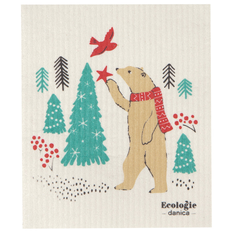 Winter Wilderland Swedish Sponge Cloth