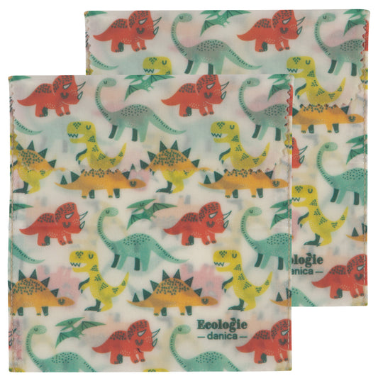 Dandy Dino Beeswax Sandwich Bag Set of 2