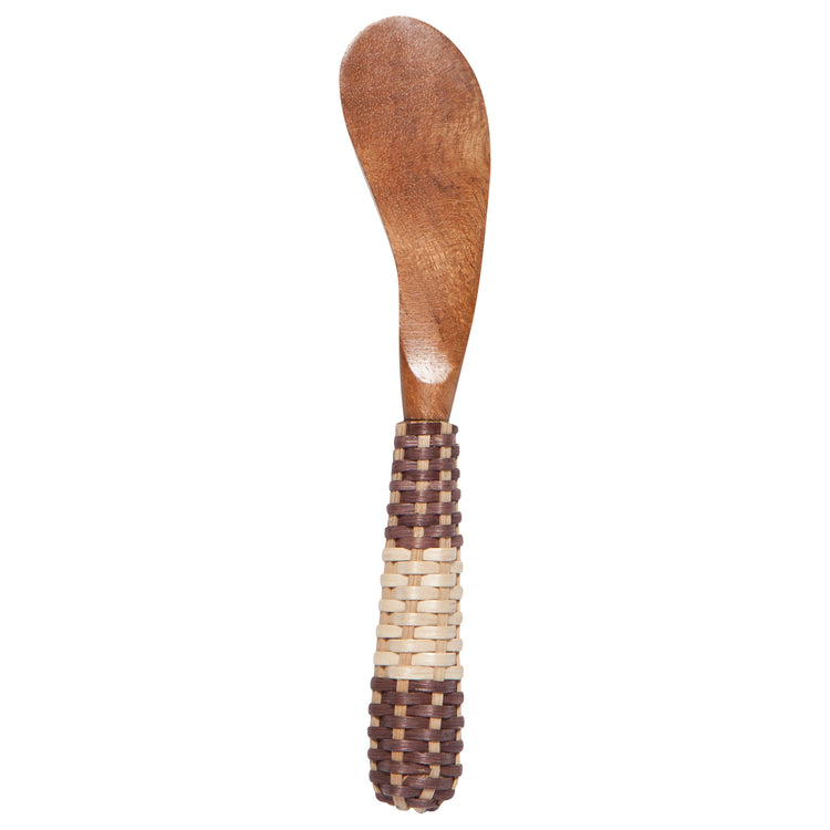 Rattan Acacia Wood Cheese Knives Set of 4