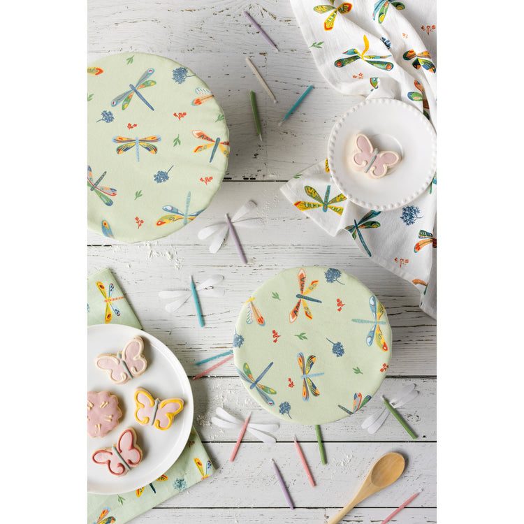 Dragonfly Baker's Floursack Dishtowels Set of 3