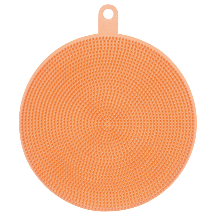 Scrub Bub Peach Silicon Scrubber