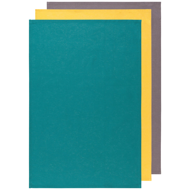 Mallard Curry Eiffel Floursack Dishtowels Set of 3