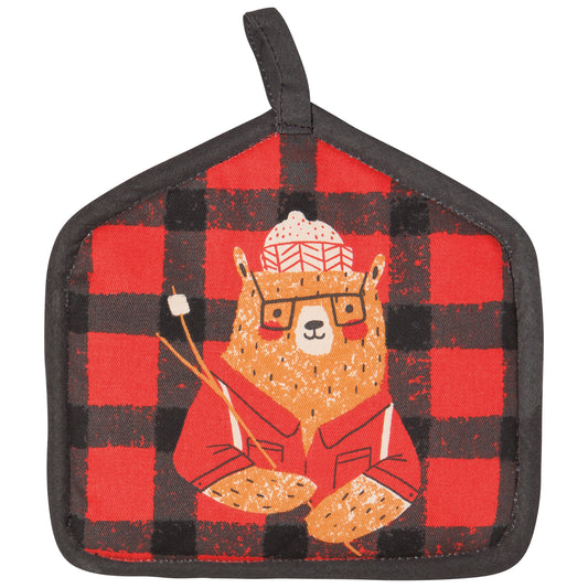 Lumbearjack Shaped Potholder