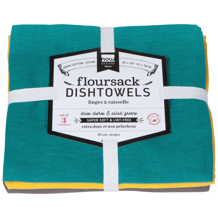 Mallard Curry Eiffel Floursack Dishtowels Set of 3