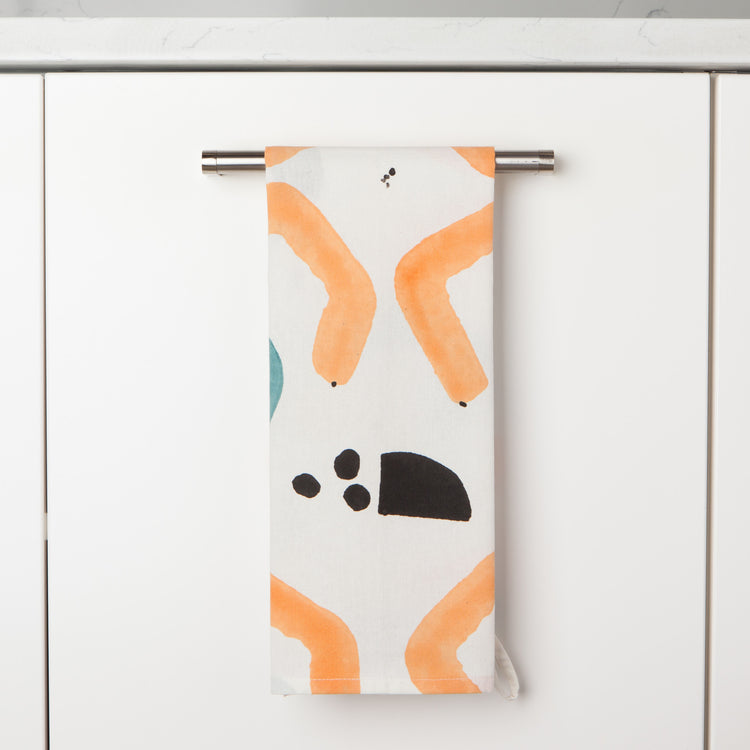 Echo Block Print Dishtowel