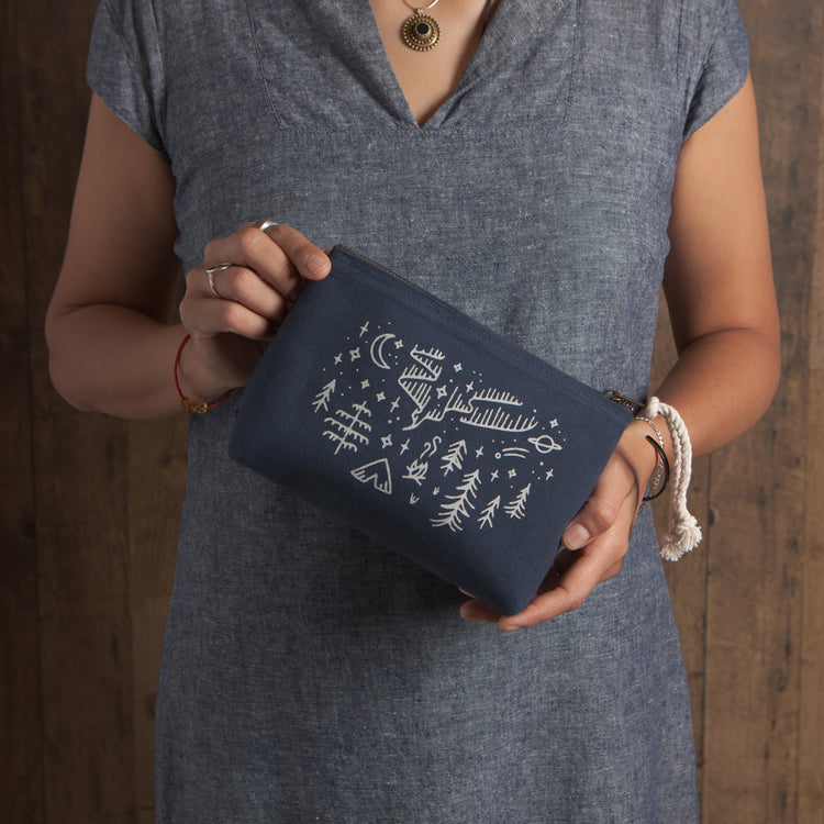 Stay Wild Small Cosmetic Bag