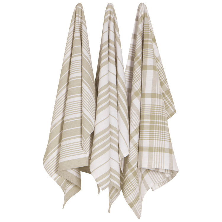Jumbo Sandstone Dishtowels Set of 3