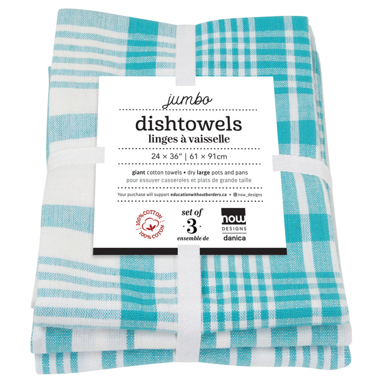 Jumbo Bali Blue Dishtowels Set of 3